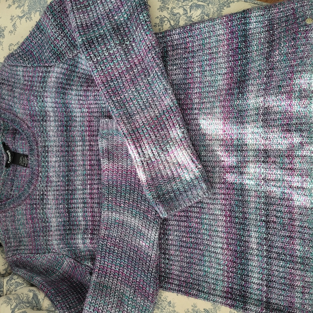 Women's Multicolor Crew Neck Sweater